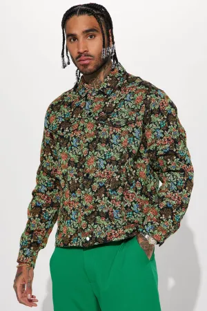 All You Need Is Tapestry Trucker Jacket - Black/combo