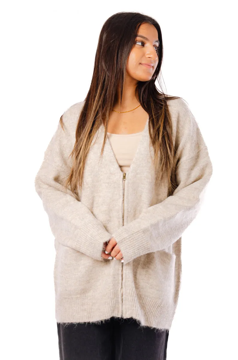 Ann Zip-Up Cardigan