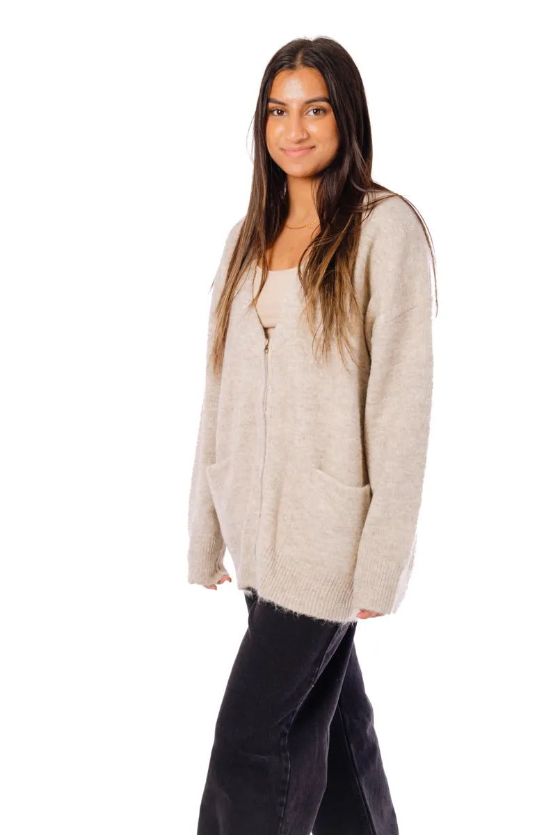 Ann Zip-Up Cardigan