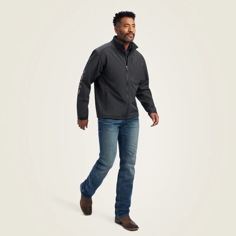 Ariat Mens Logo 2.0 Patriot Softshell Water Resistant Jacket Style 10041439