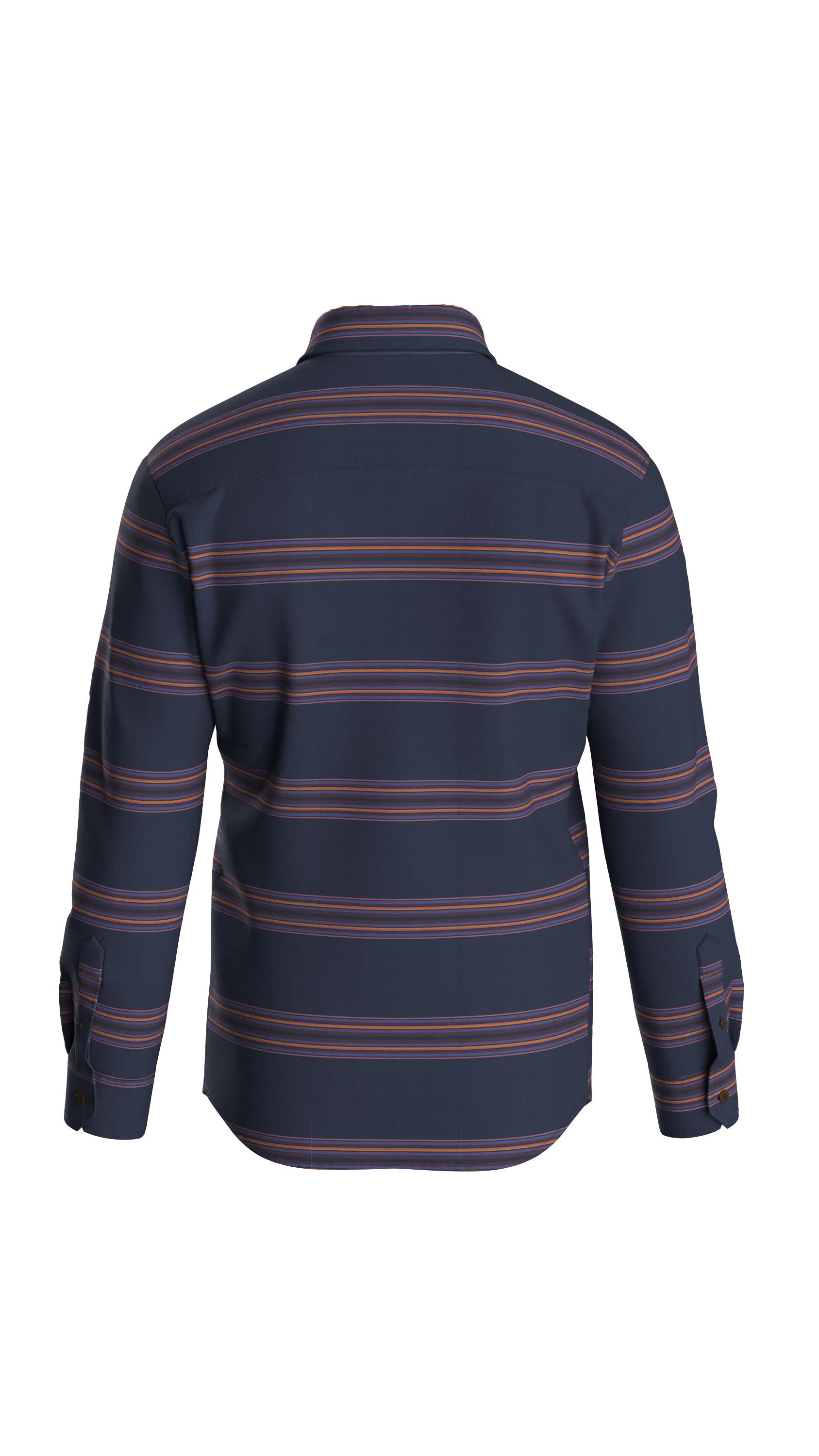 Backcountry Stripe Light Shirt - Rich Navy/Deep Plum Stripe
