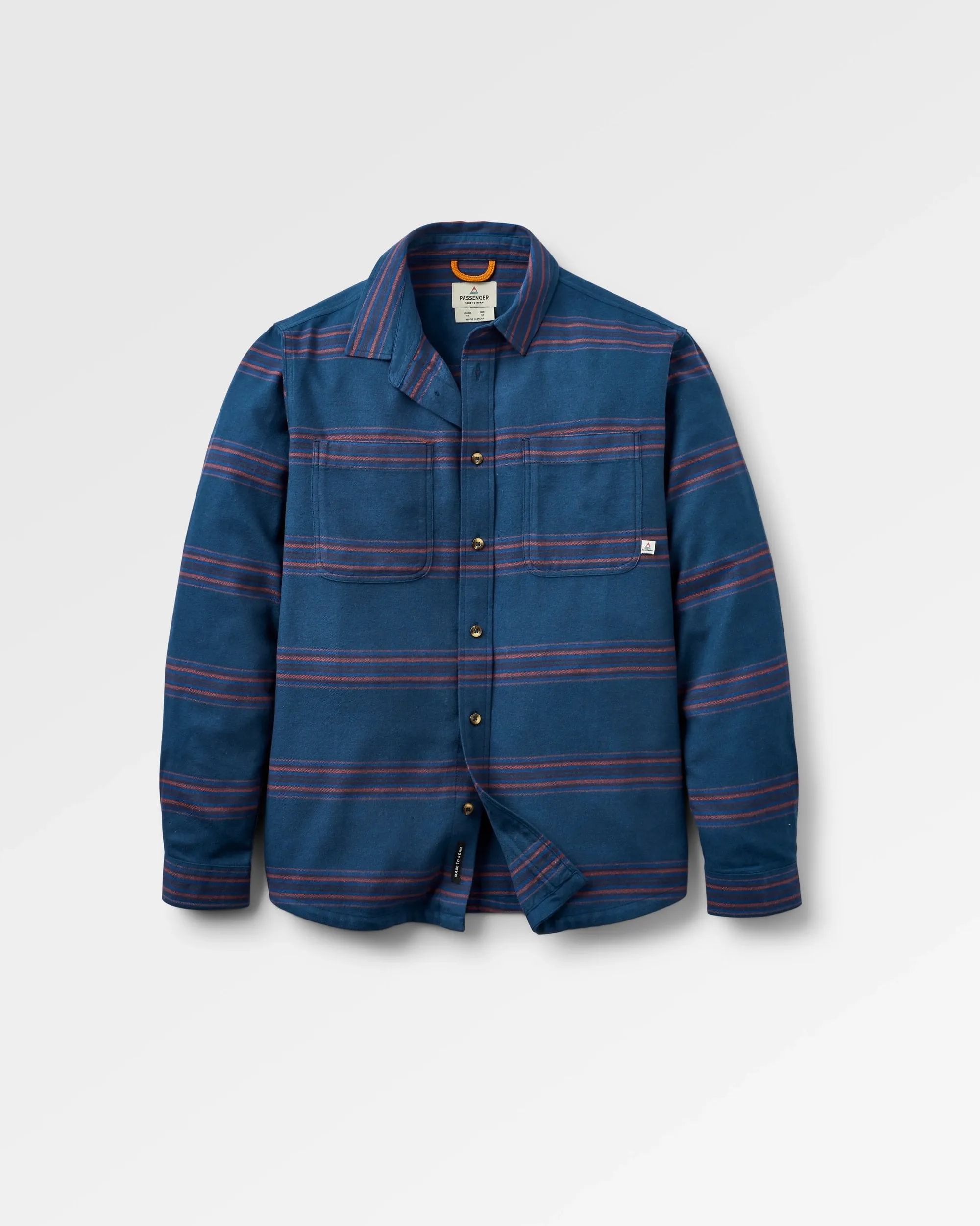 Backcountry Stripe Light Shirt - Rich Navy/Deep Plum Stripe