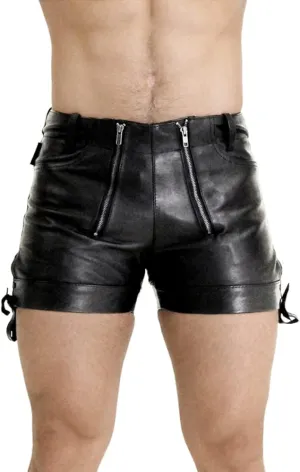 Bockle Bavarian Oktoberfest Lederhose Men Leather Shorts Hot Pants