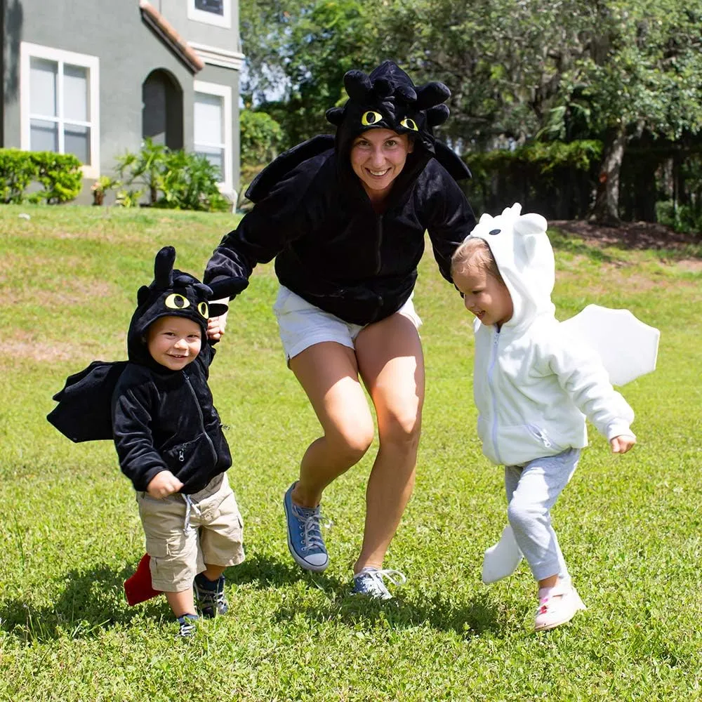 ComfyCamper Adorable Dragon Hoodie for Boys Girls Kids and Adults as Cute Animal Dragon Costume Sweatshirt