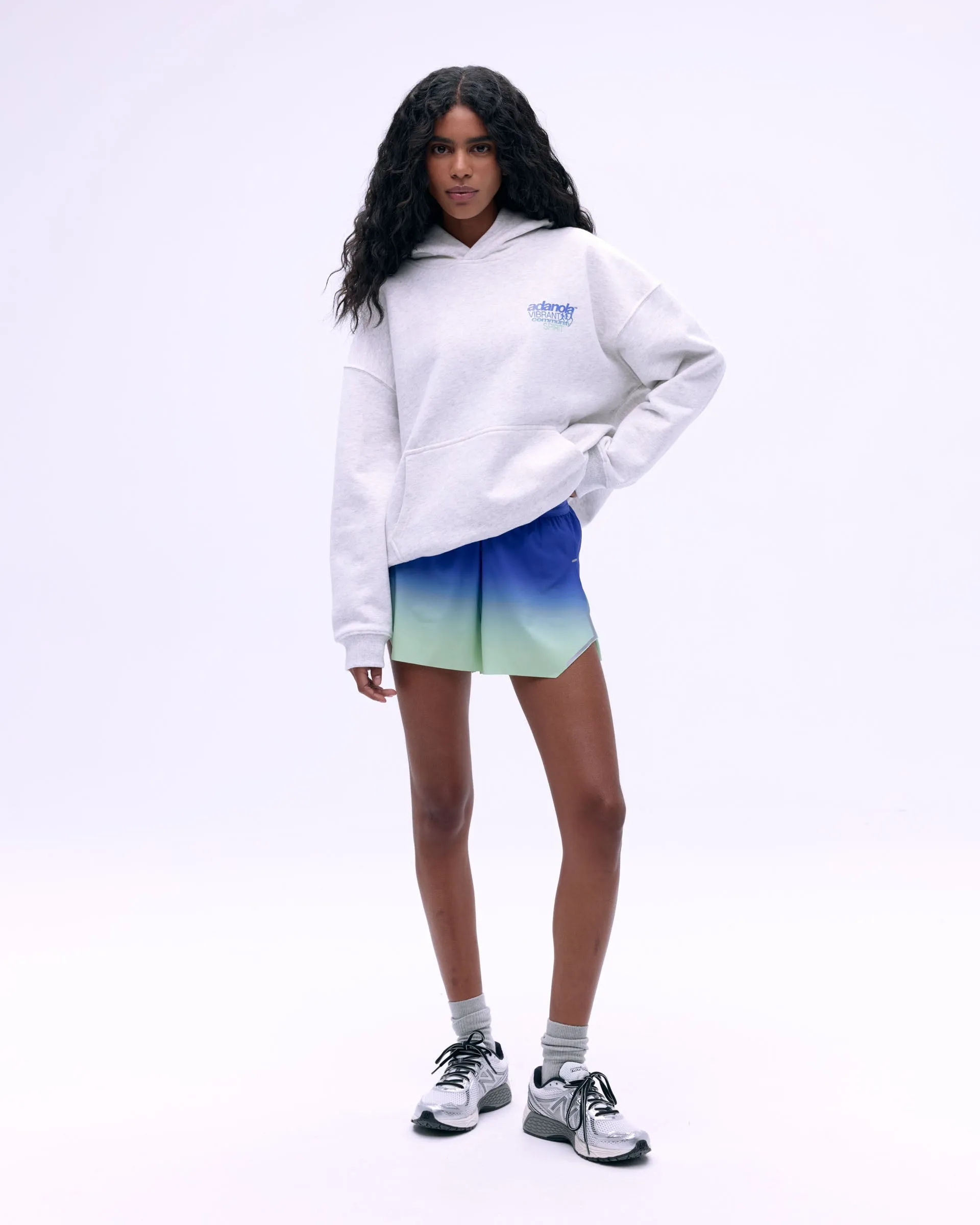 Community Spirit Oversized Hoodie - Light Grey Melange