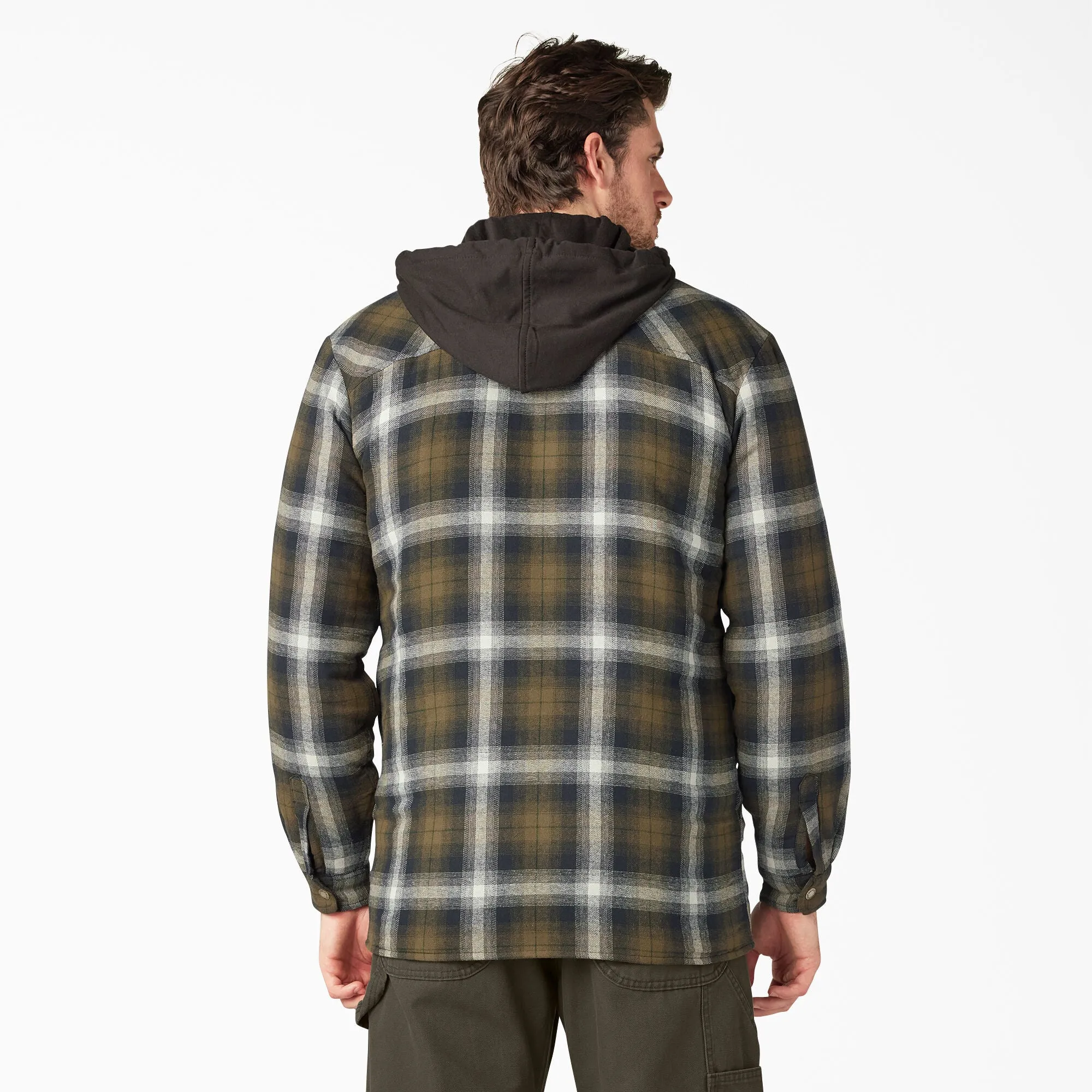 Dickies Water Repellent Flannel Hooded Shirt Jacket TJ211