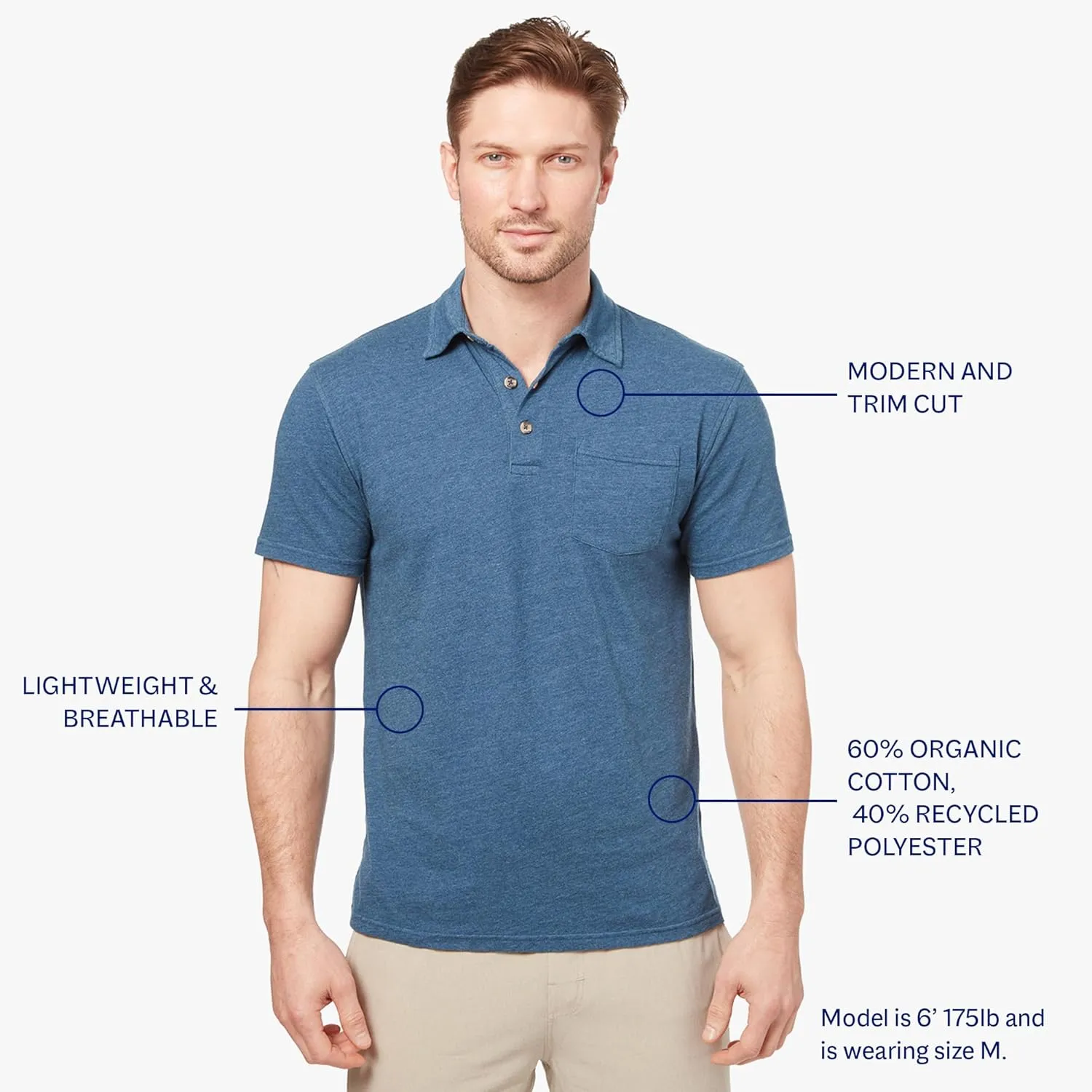 Fair Harbor The Kismet Polo  Men's Transitional Everyday Polo  Lighweight and Breathable Ultrasoft Fabric, 4-Way Stretch