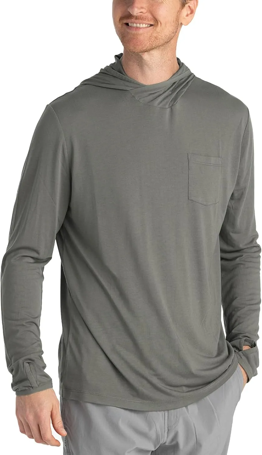 Free Fly Men's Lightweight Hoodie - UPF 20  Sun Protection Hoodie for Men - Breathable Long Sleeve Sun Shirt for Fishing