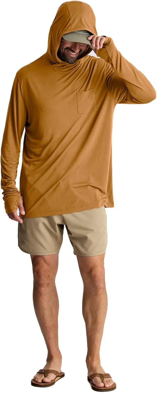 Free Fly Men's Lightweight Hoodie - UPF 20  Sun Protection Hoodie for Men - Breathable Long Sleeve Sun Shirt for Fishing