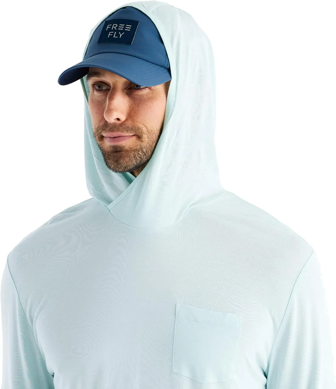 Free Fly Men's Lightweight Hoodie - UPF 20  Sun Protection Hoodie for Men - Breathable Long Sleeve Sun Shirt for Fishing