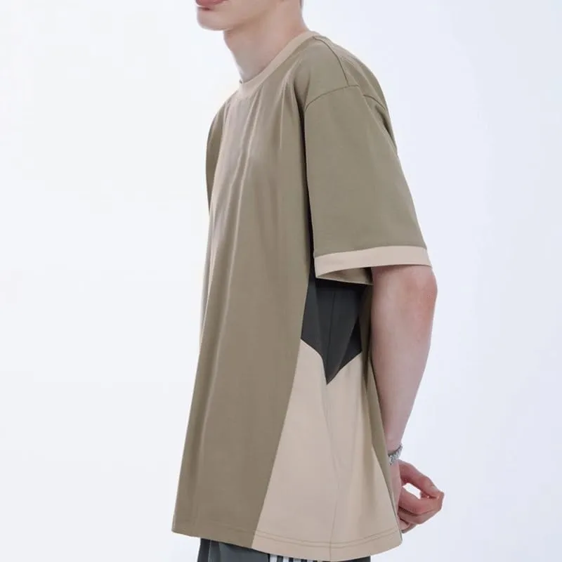 HBJWOV Men's Casual Outdoor Breathable Short Sleeves Cotton Round Neck Quick Dry T-Shirt Fashion Sports Vest