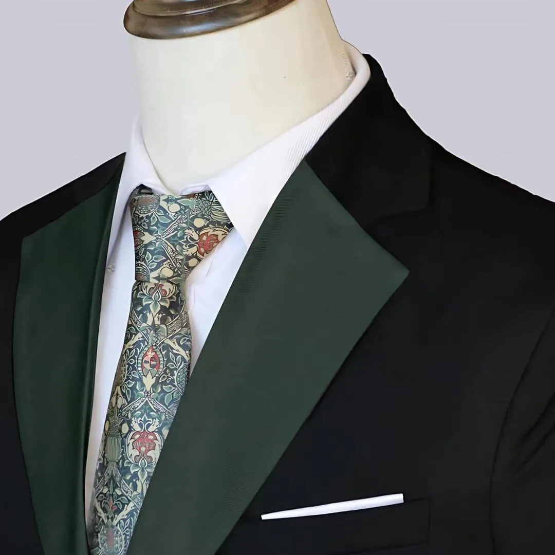 HUUTOE Mens Suits 3 Piece Slim Fit Suit for Men Groom Suit for Wedding Men's Tuxedos Homecoming Prom Suit Pants Vest Set