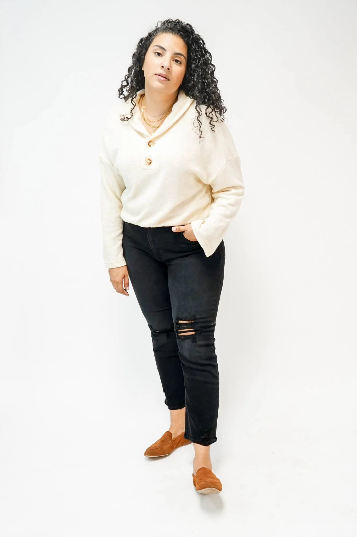 Ivy Shawl Collar Top