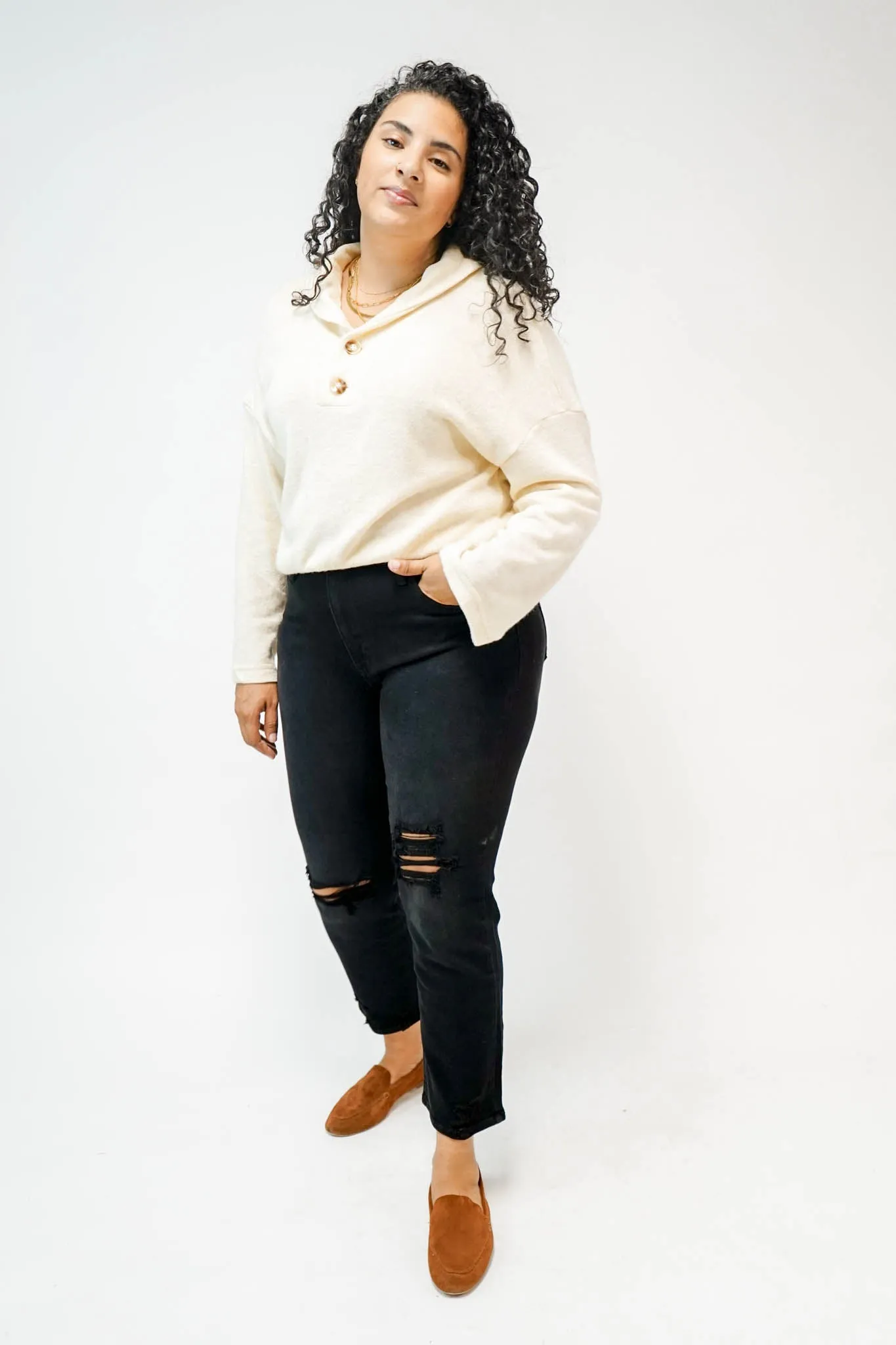Ivy Shawl Collar Top