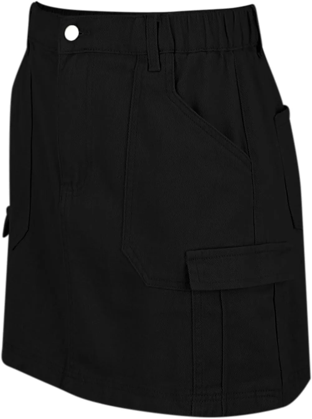 Jean Skirts for Women Denim High Waisted Trendy Stretchy Button Front Short Pencil Skirt with Patch