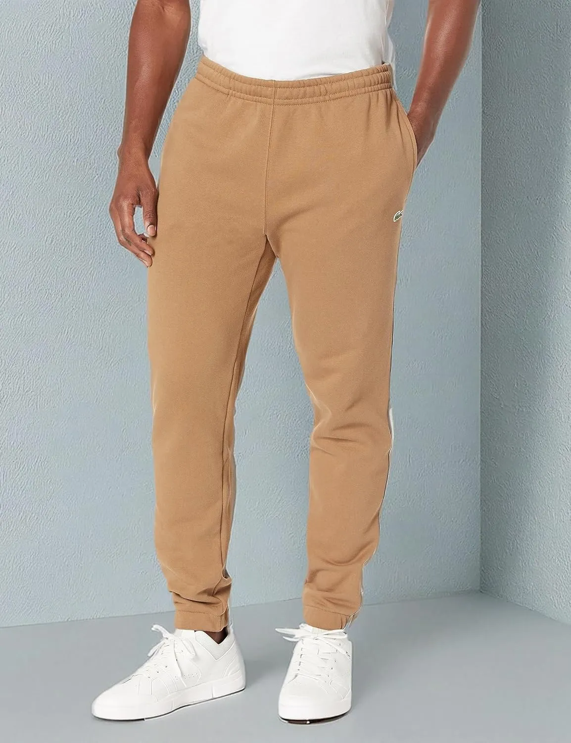 Lacoste Men's Tapered Fit Track Trouser Pant W Side Leg Logo Taping