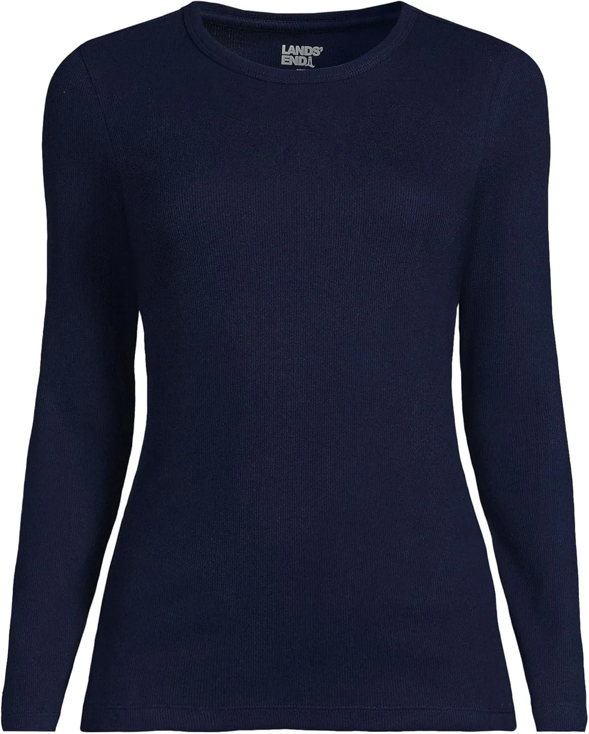 Lands' End Women's Cotton Rib Knit T-Shirt
