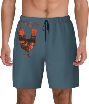 Mans Casual Swim Trunks for Ali.ce Cha.ins Beach Pants,Summer Breathable Cool Quick Dry Board Shorts Bathing Suit
