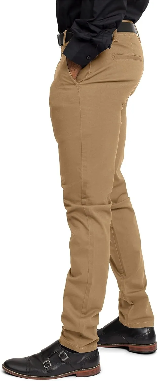 Men's Basic Casual Slim Fit Stretch Chino Pants