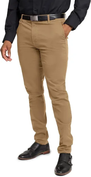 Men's Basic Casual Slim Fit Stretch Chino Pants