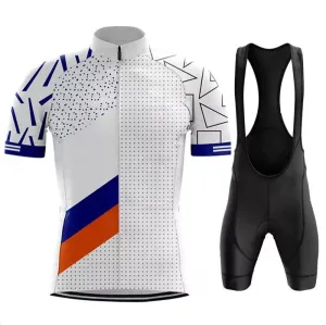 Men's Cycling Jersey Set Bicycle Short Sleeve Set Quick-Dry Breathable Shirt with 3D Cushion Shorts Padded