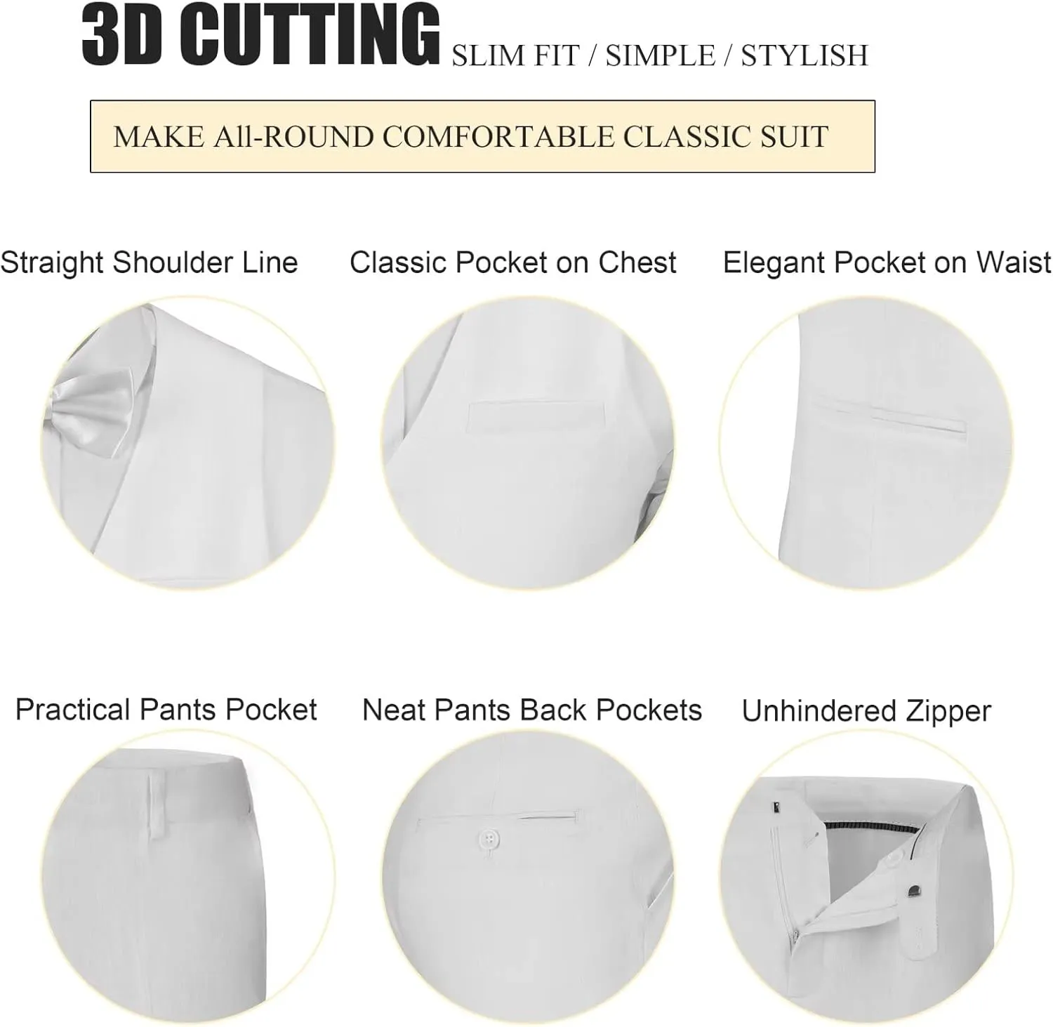 Men's Linen 2 Piece Suit Slim Fit Wedding Groomsmen Tuxedos Summer Beach Prom Vest Pants Set