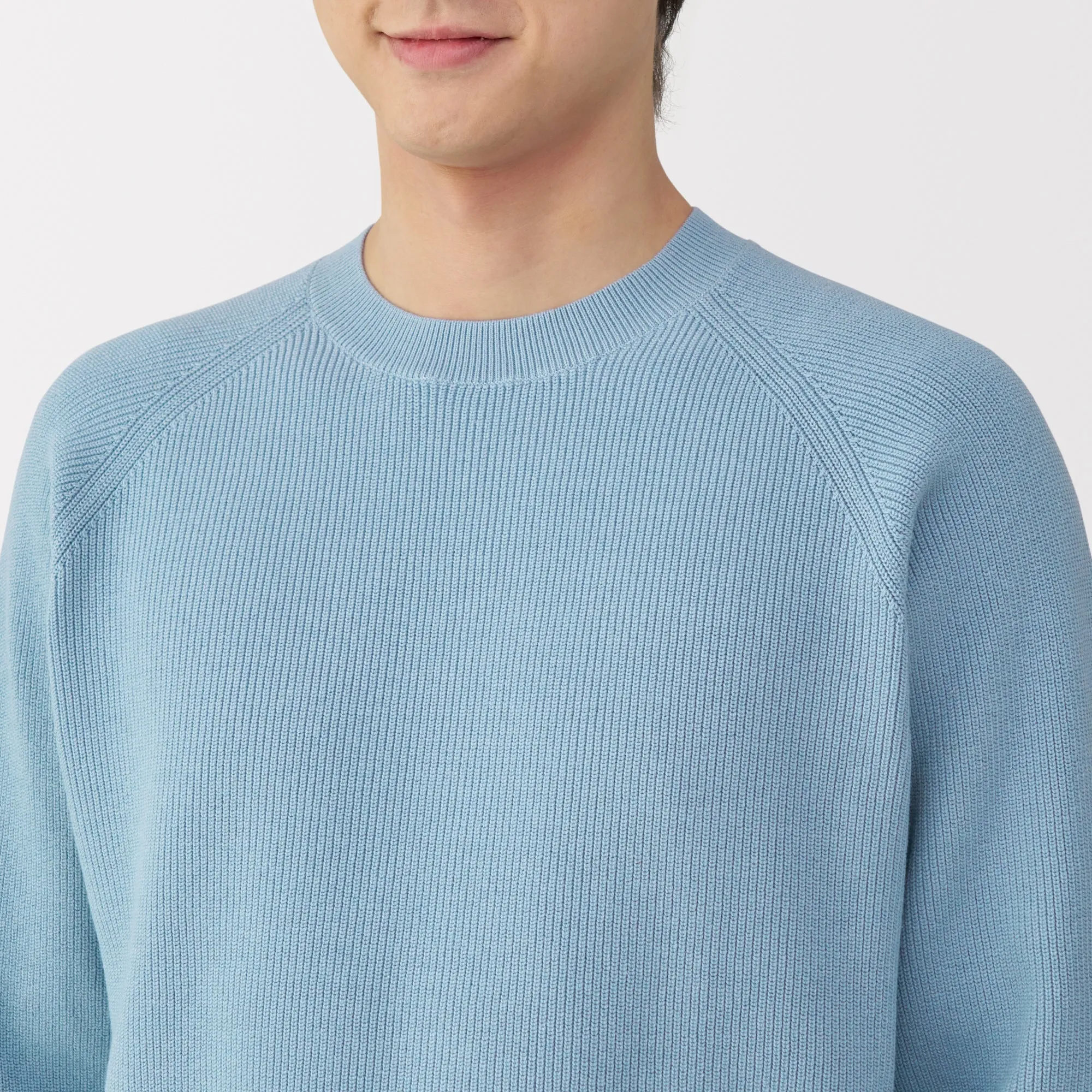 Men's Ribbed Crew Neck Sweater