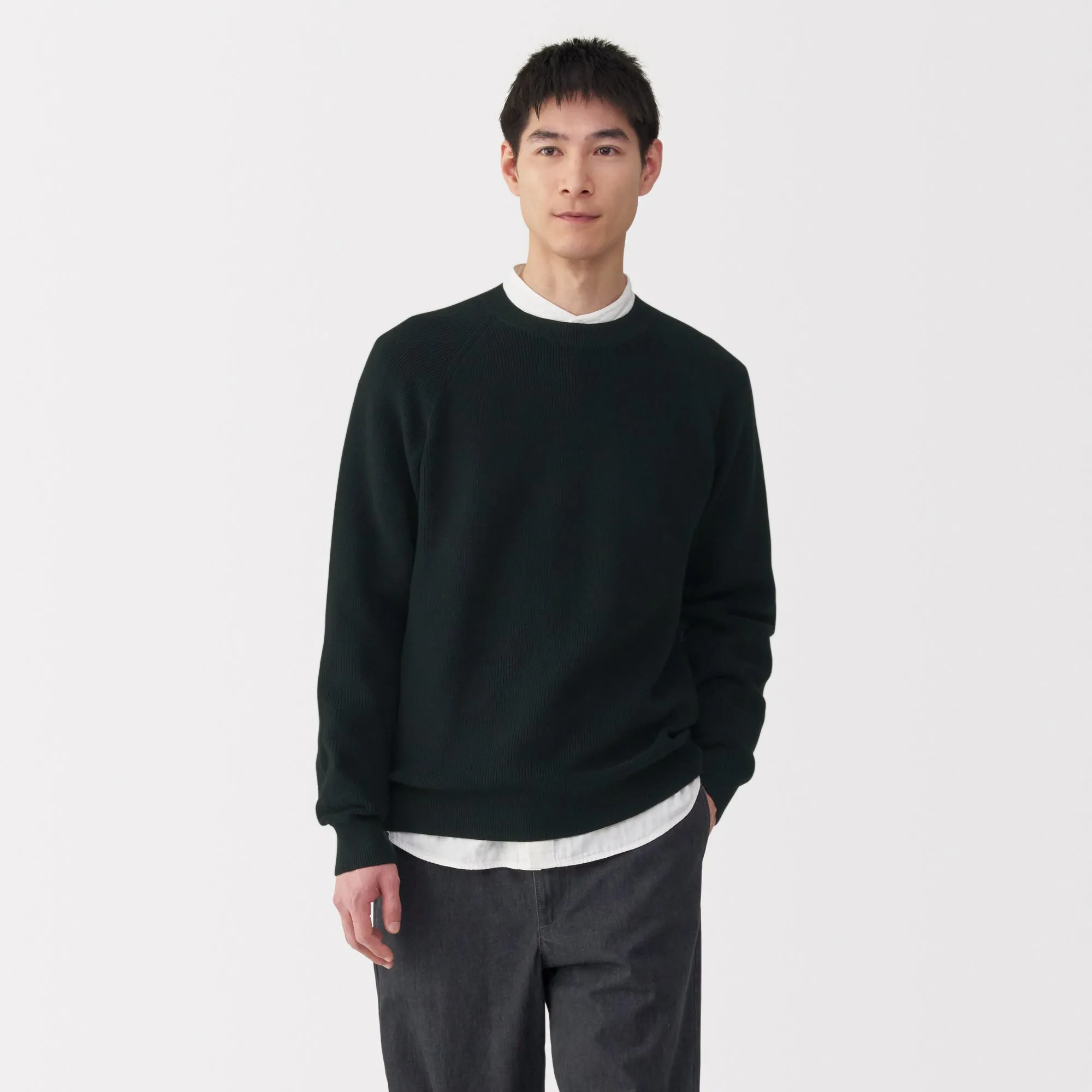 Men's Ribbed Crew Neck Sweater