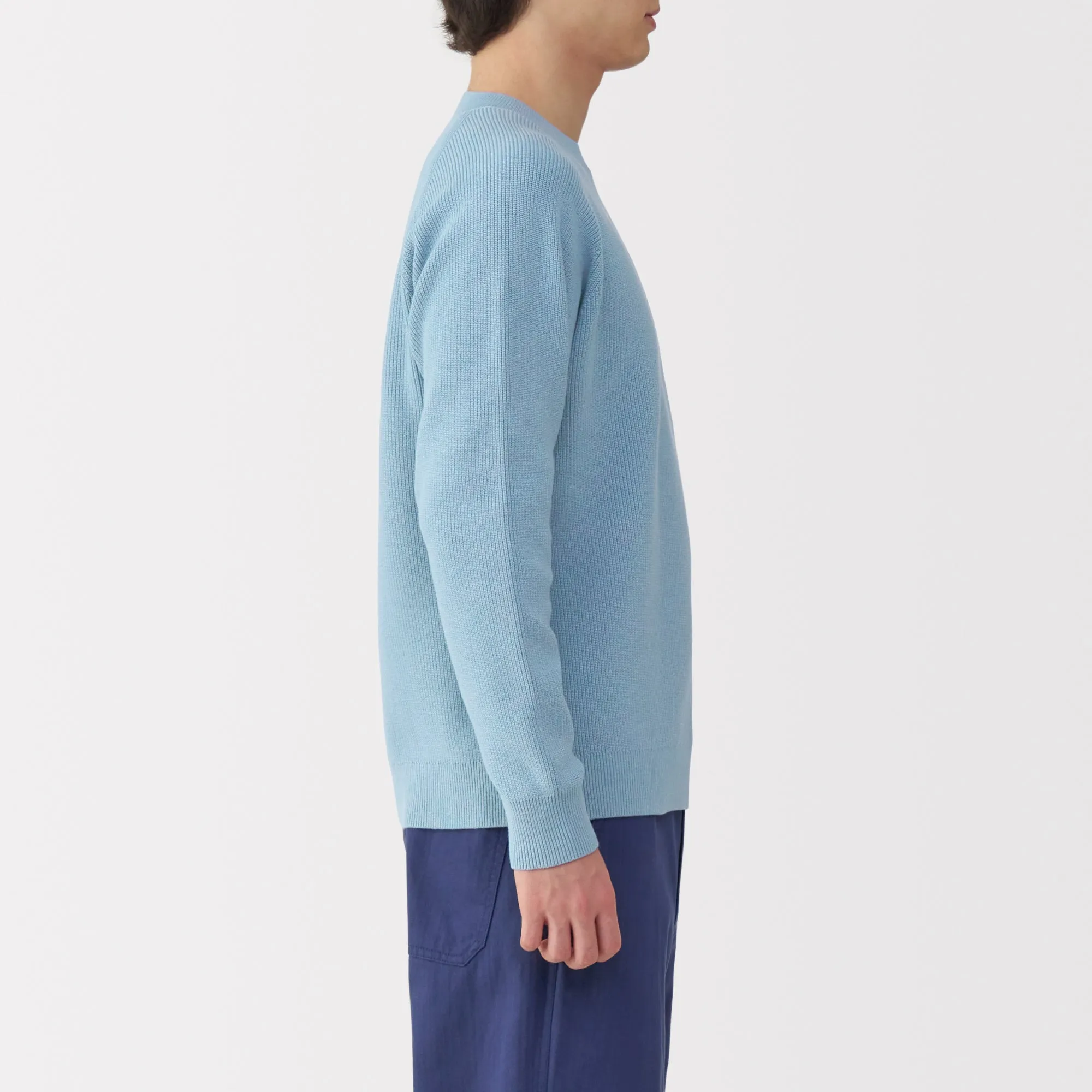 Men's Ribbed Crew Neck Sweater