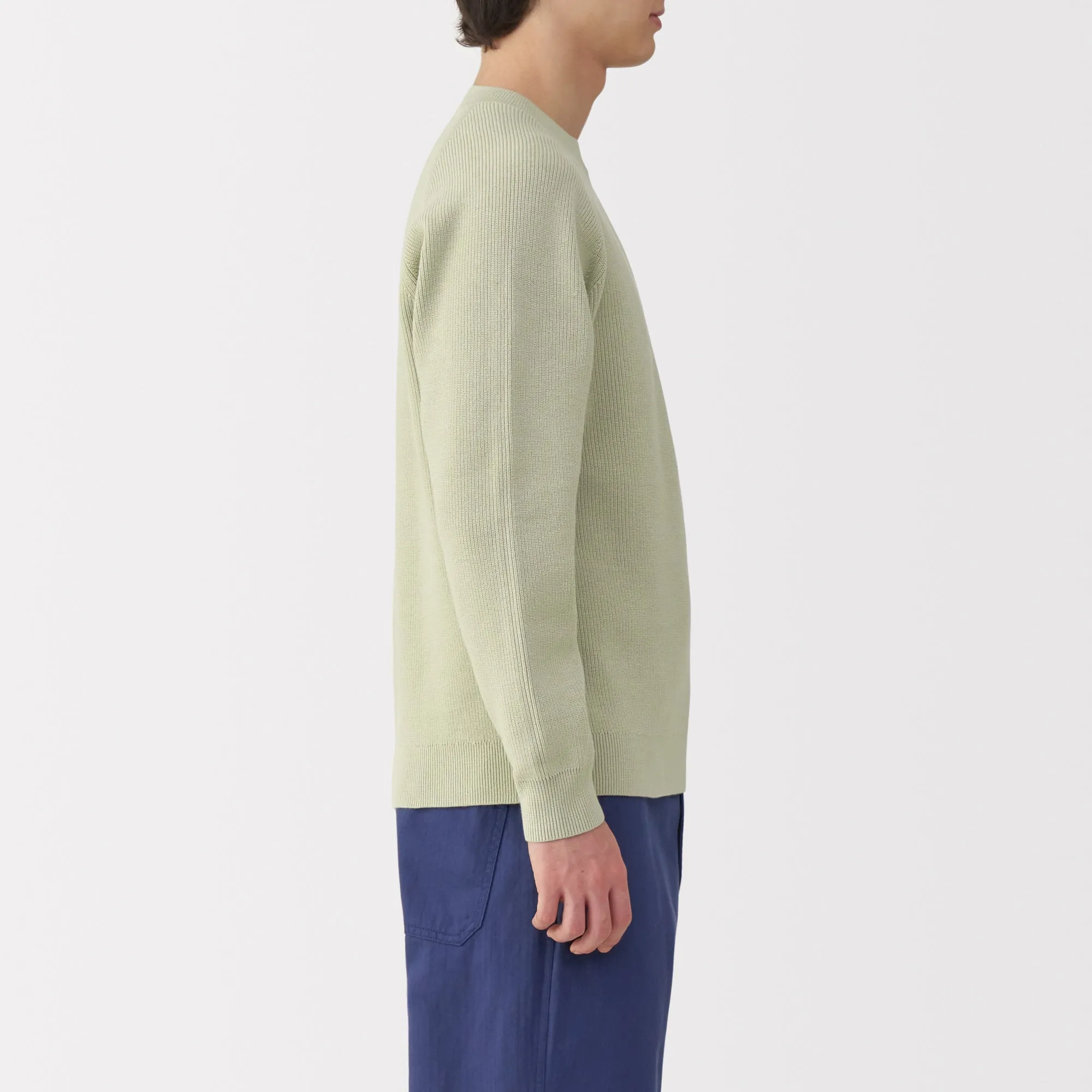 Men's Ribbed Crew Neck Sweater