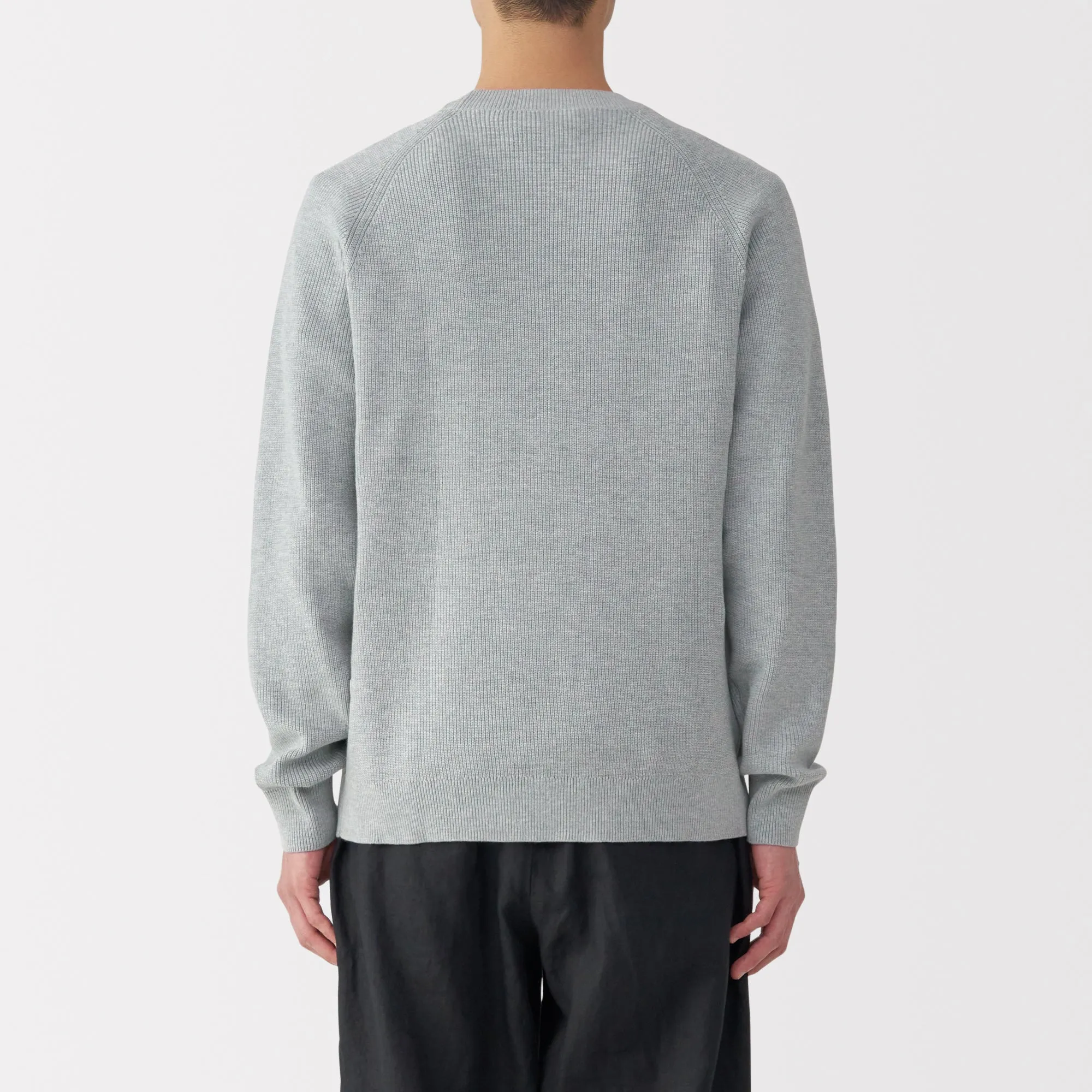Men's Ribbed Crew Neck Sweater