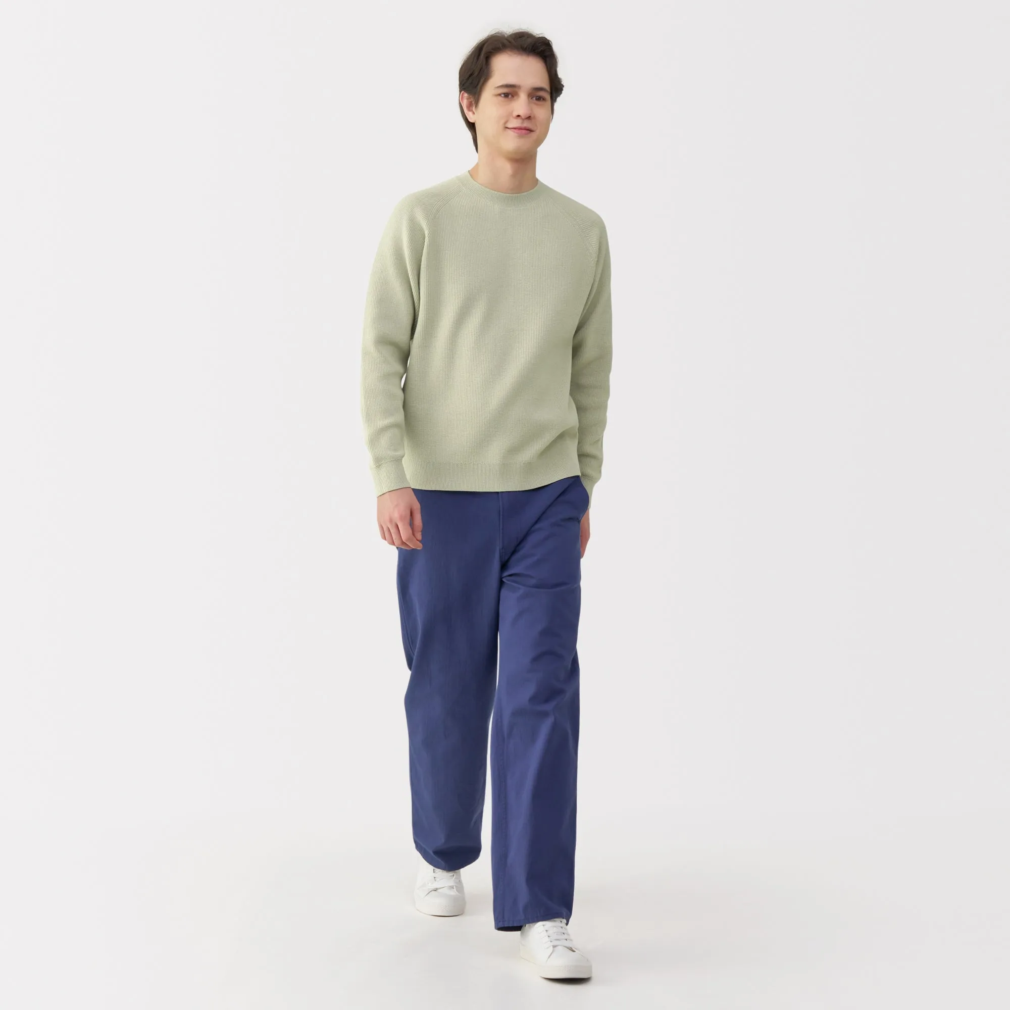 Men's Ribbed Crew Neck Sweater
