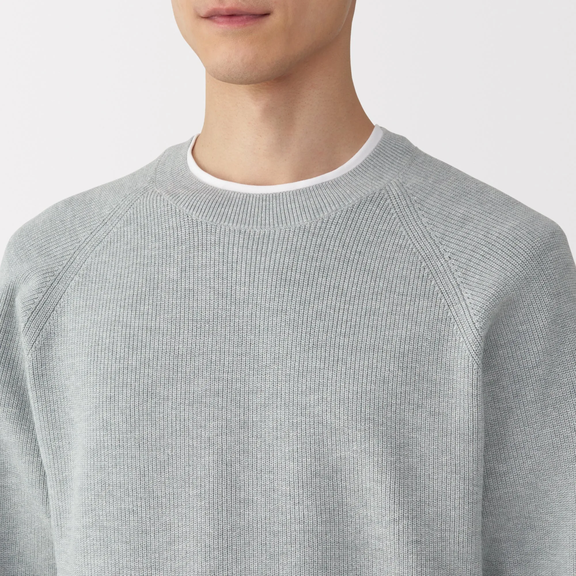 Men's Ribbed Crew Neck Sweater