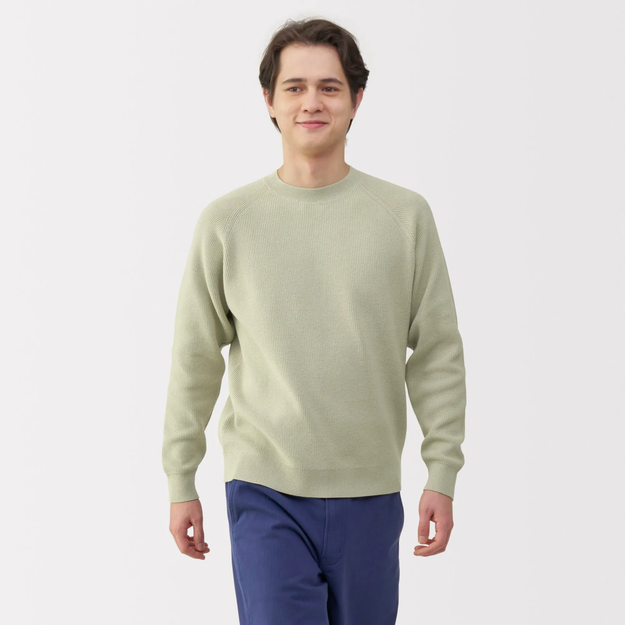 Men's Ribbed Crew Neck Sweater