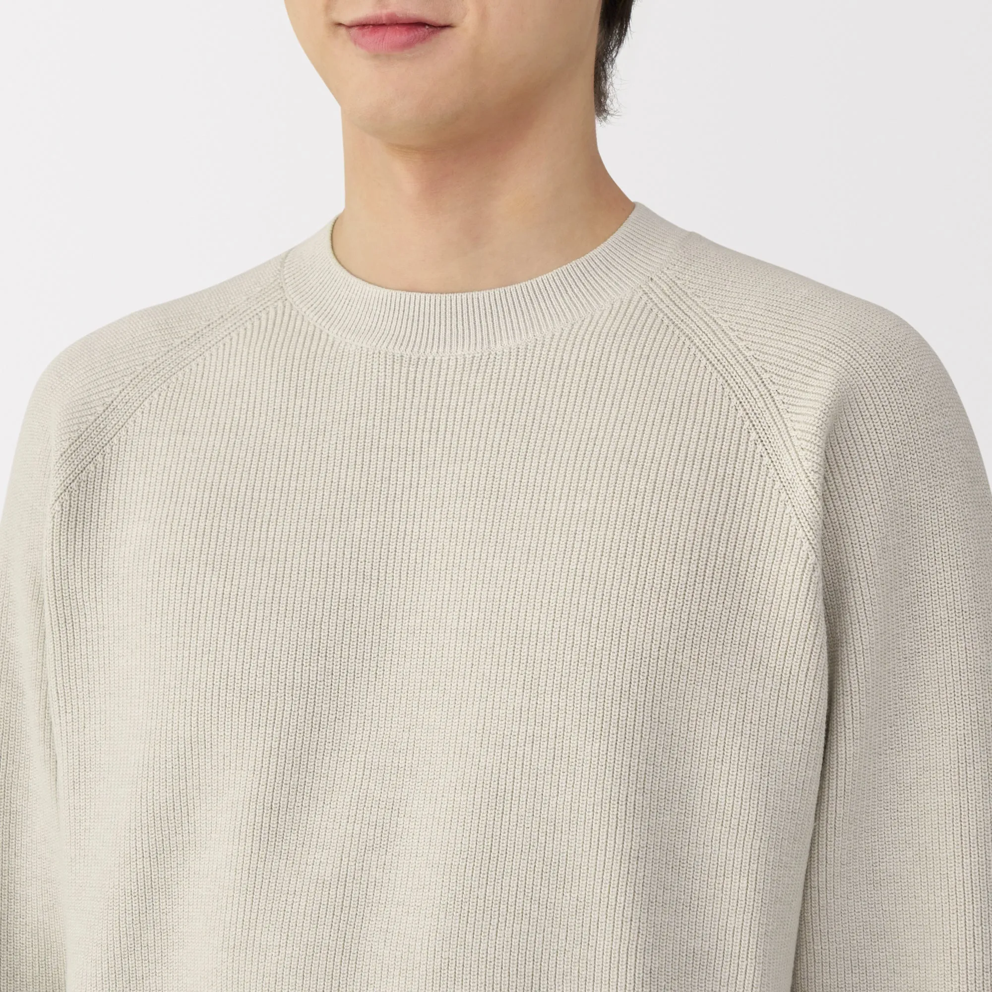 Men's Ribbed Crew Neck Sweater
