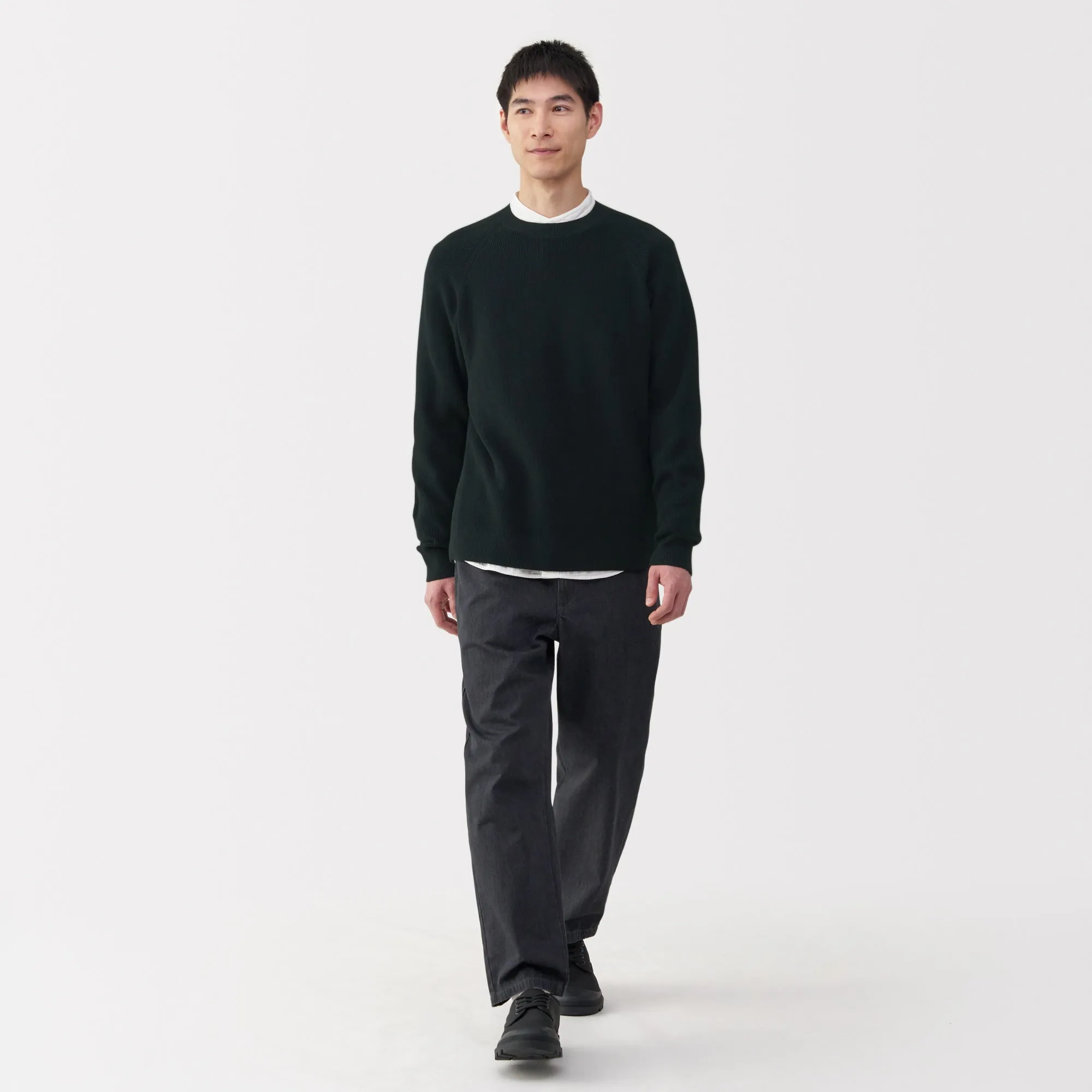 Men's Ribbed Crew Neck Sweater