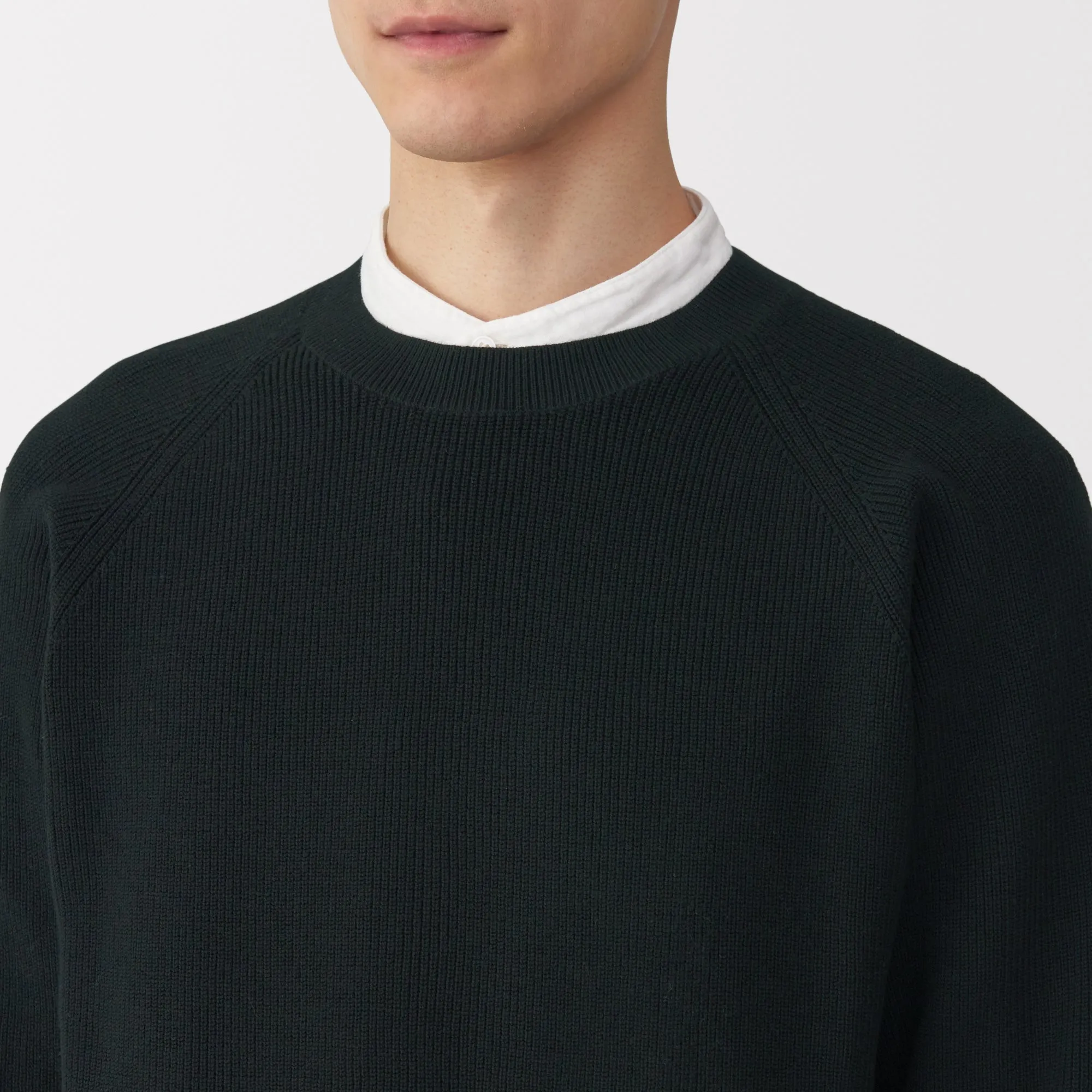 Men's Ribbed Crew Neck Sweater