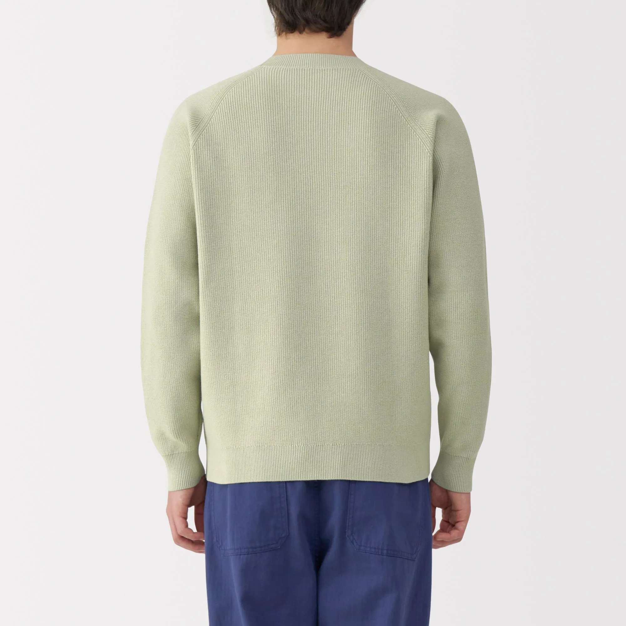 Men's Ribbed Crew Neck Sweater