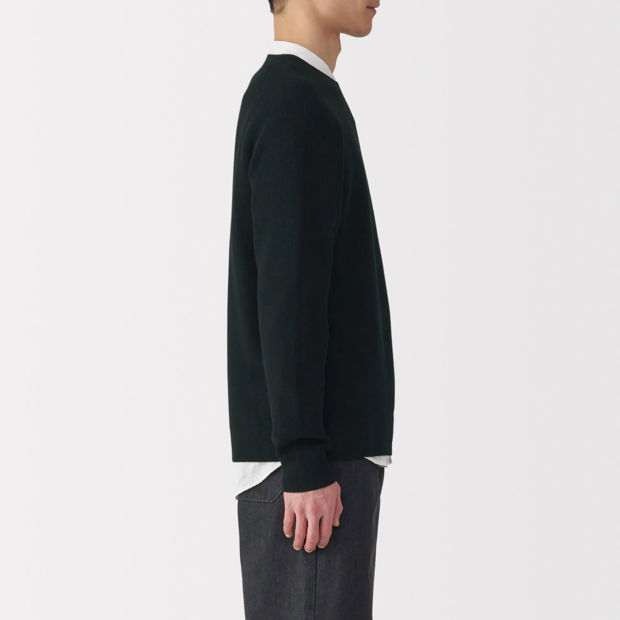 Men's Ribbed Crew Neck Sweater