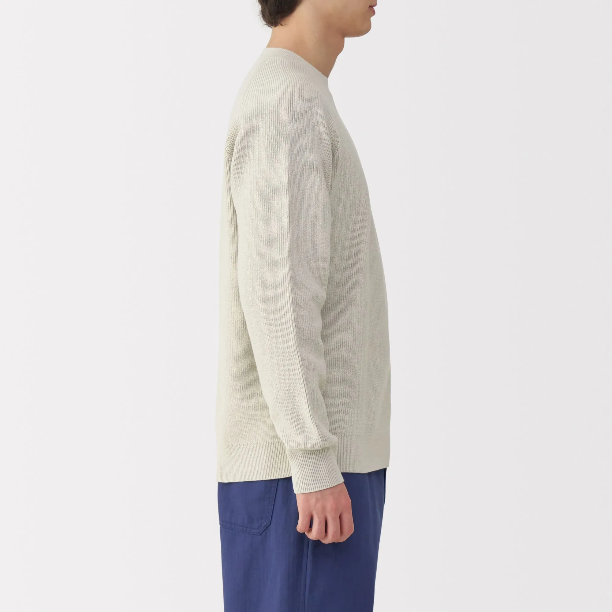 Men's Ribbed Crew Neck Sweater