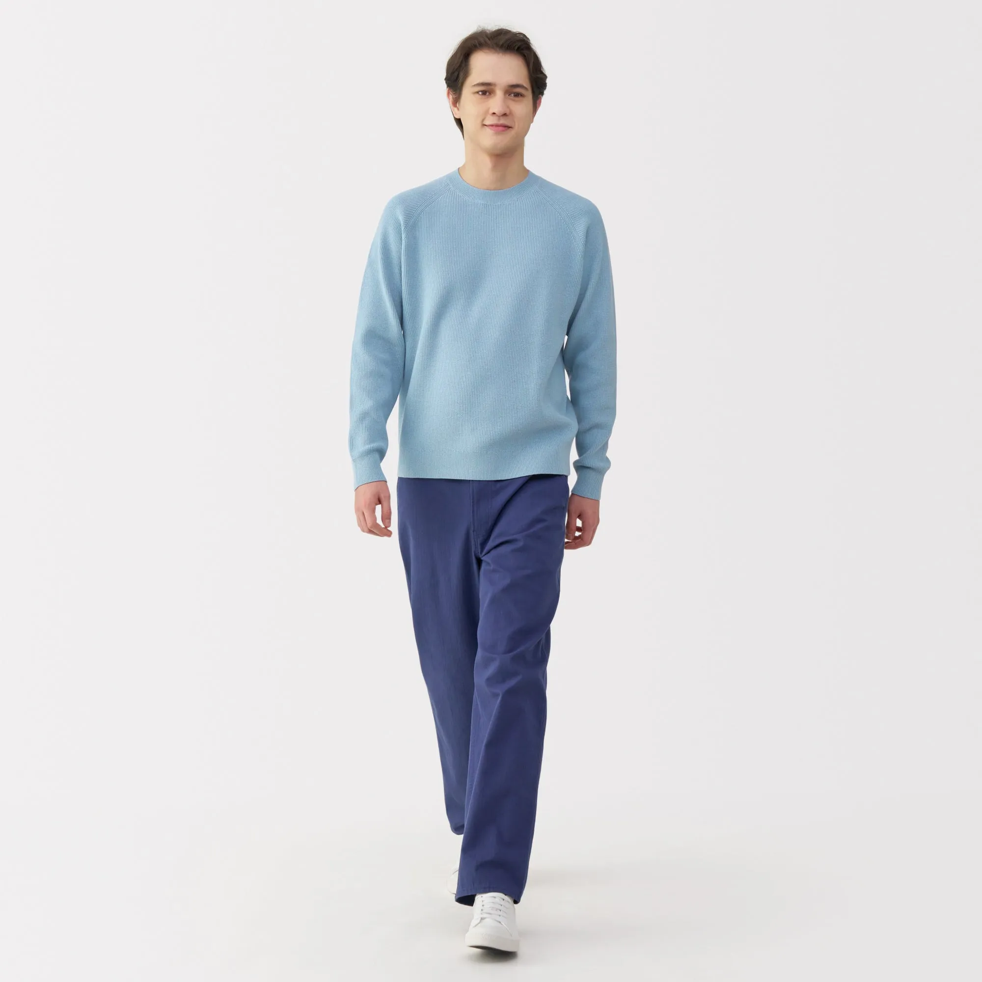 Men's Ribbed Crew Neck Sweater