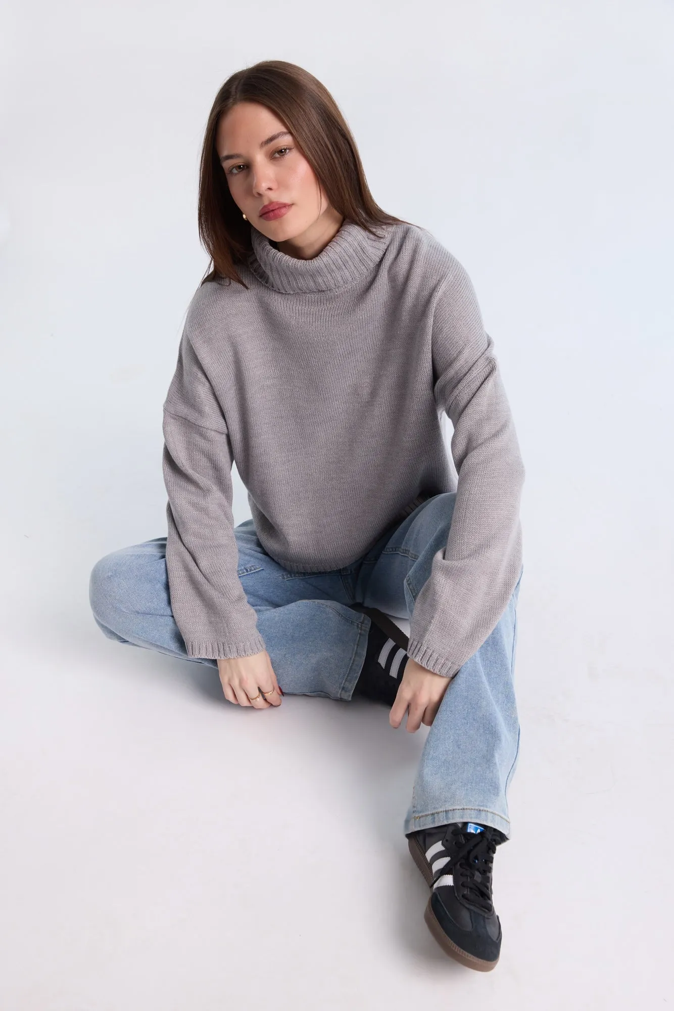 Relaxed Turtleneck Sweater