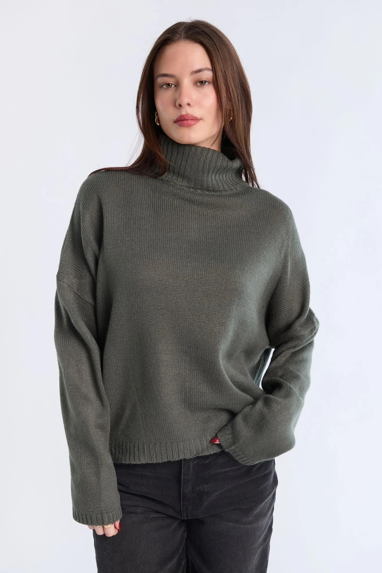 Relaxed Turtleneck Sweater