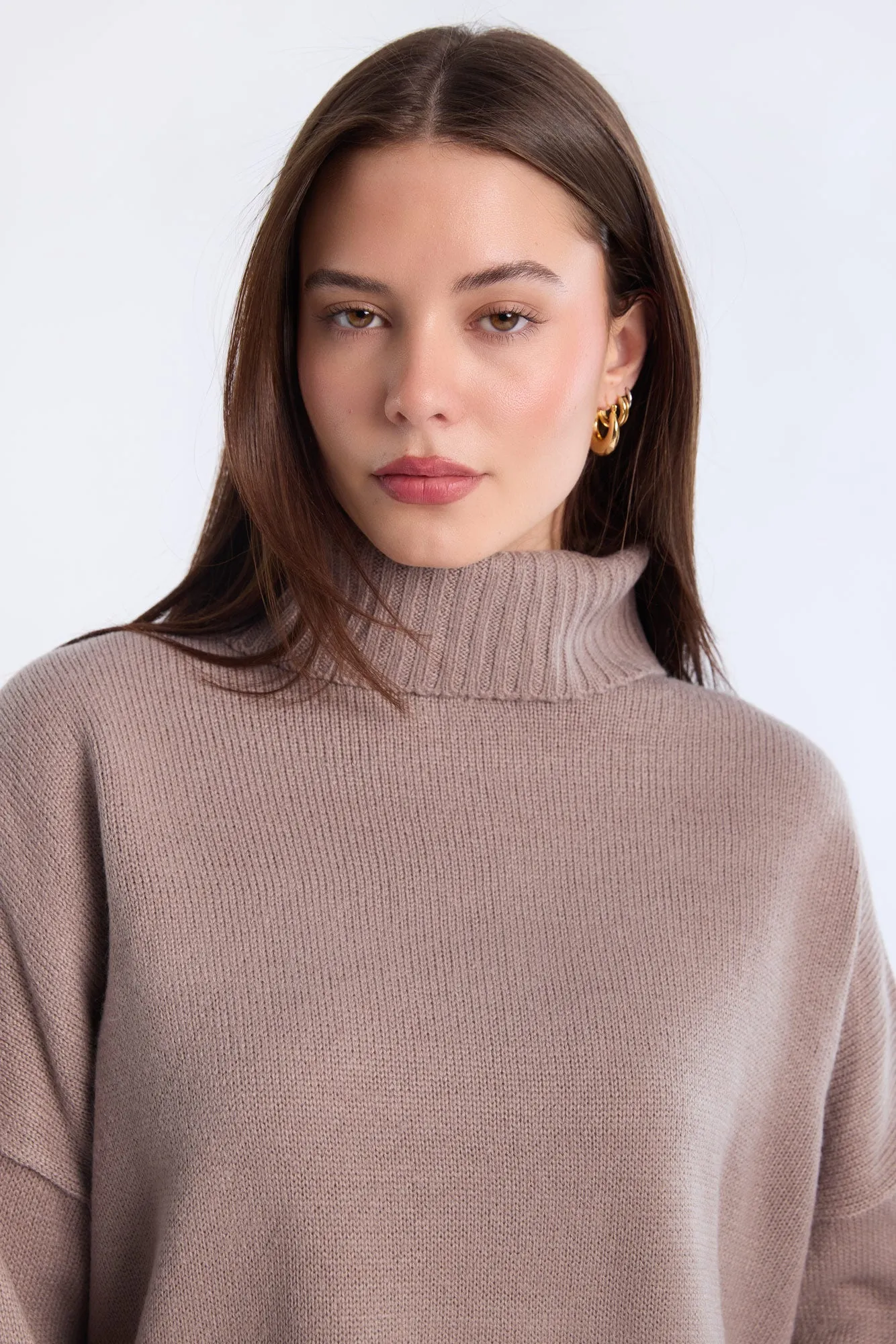 Relaxed Turtleneck Sweater