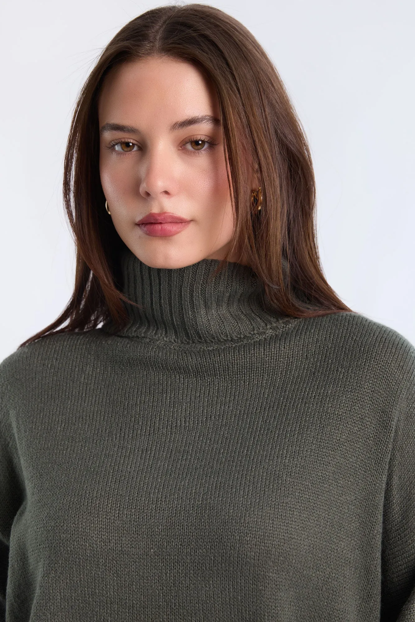 Relaxed Turtleneck Sweater