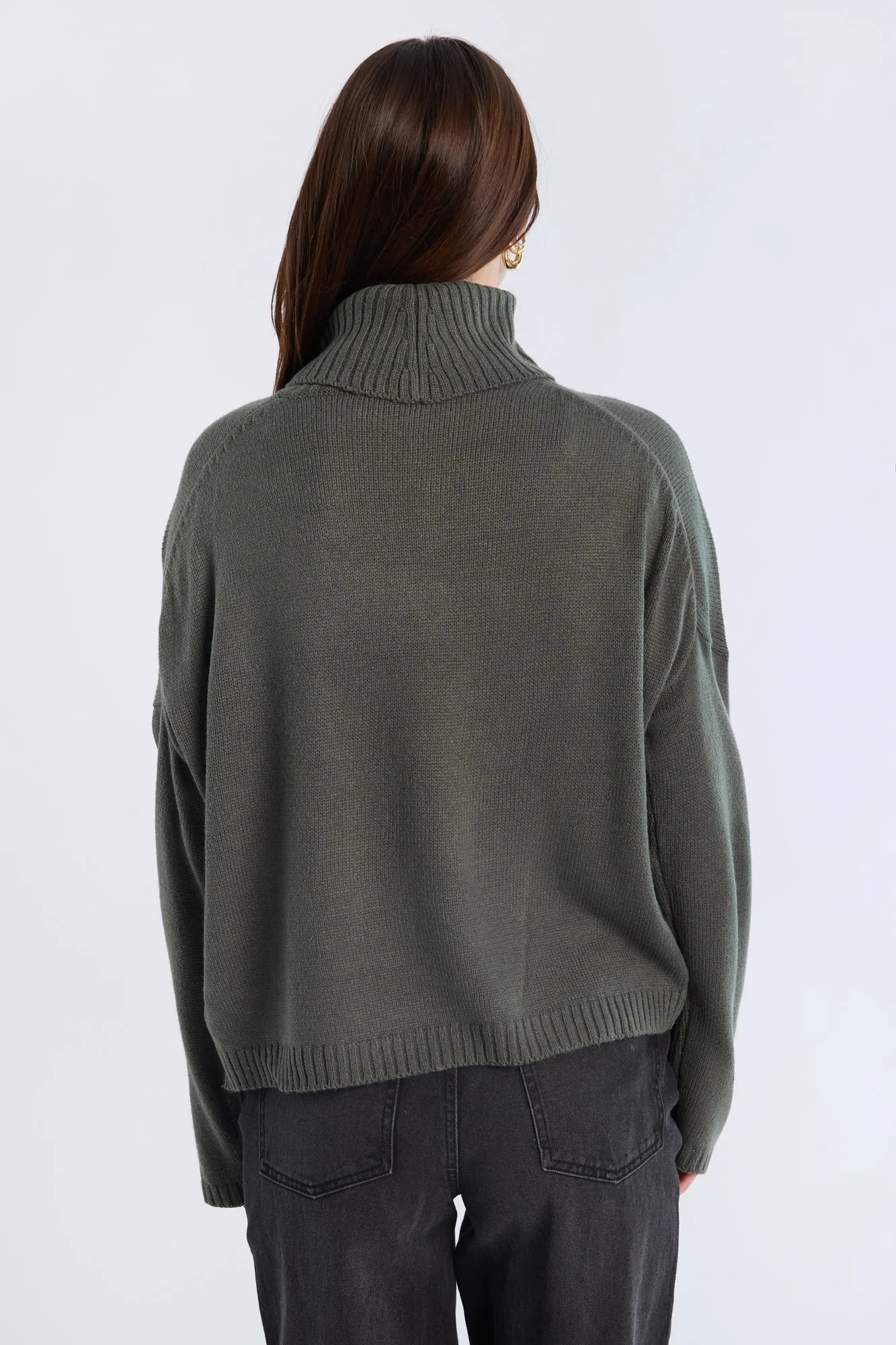 Relaxed Turtleneck Sweater