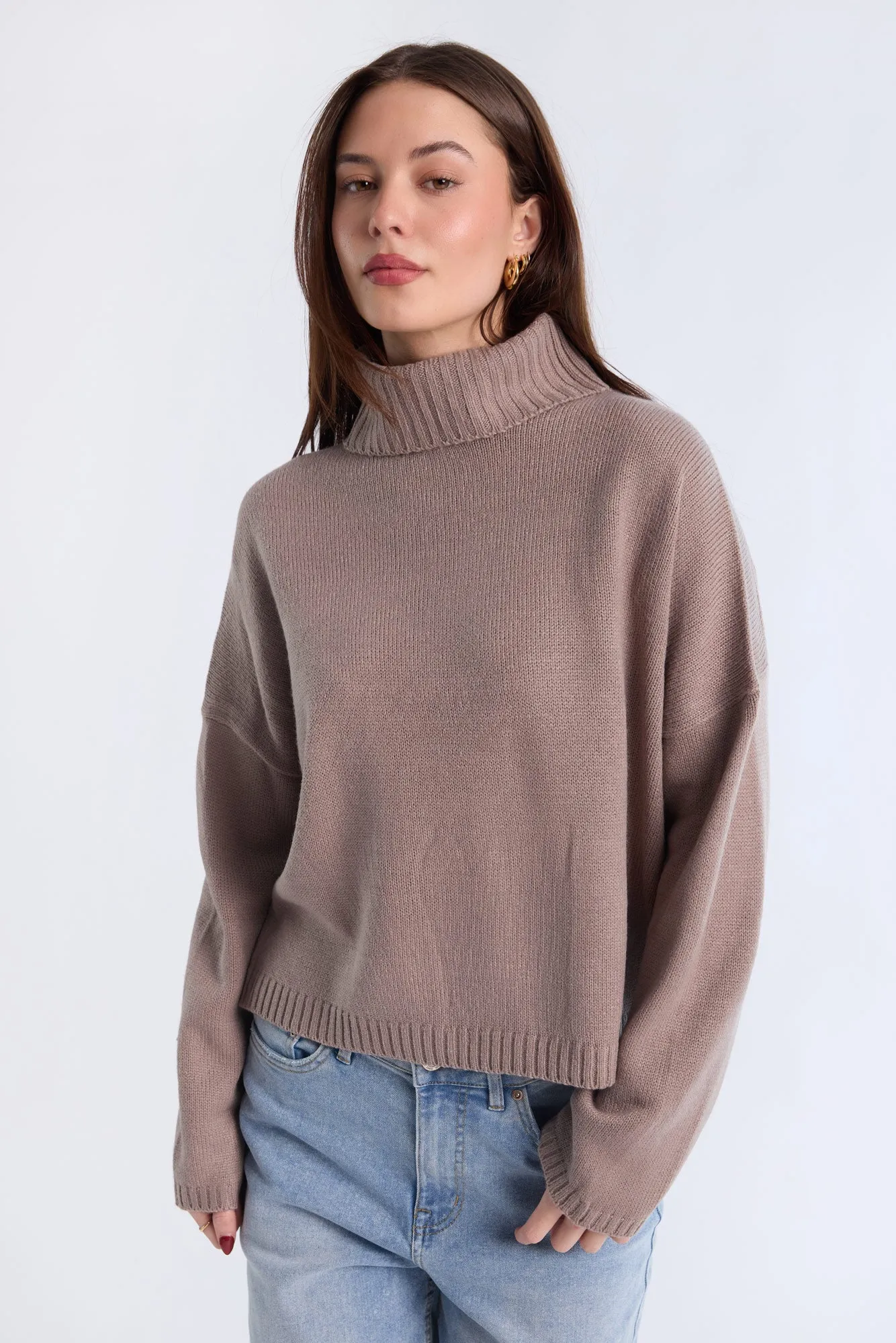 Relaxed Turtleneck Sweater