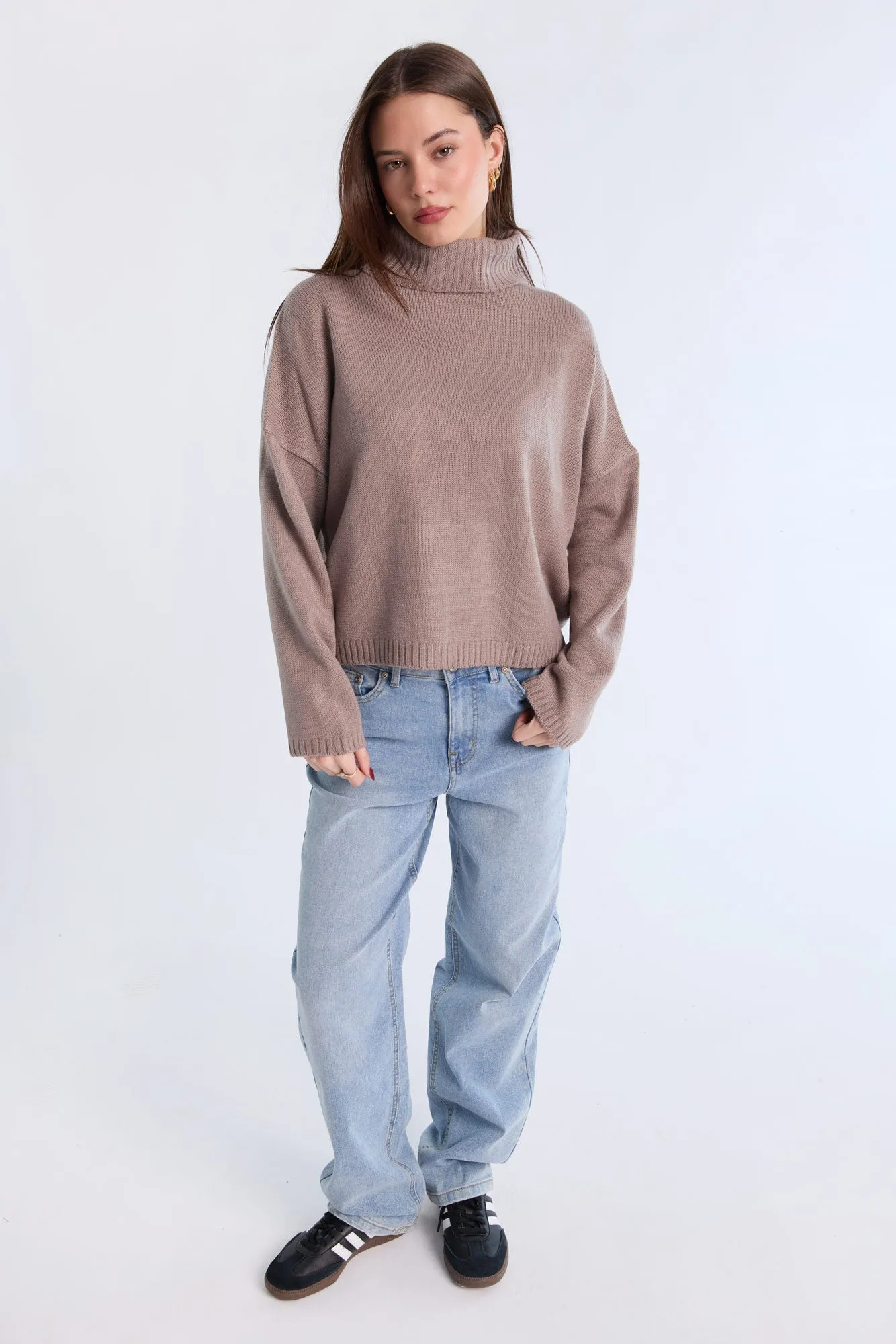 Relaxed Turtleneck Sweater