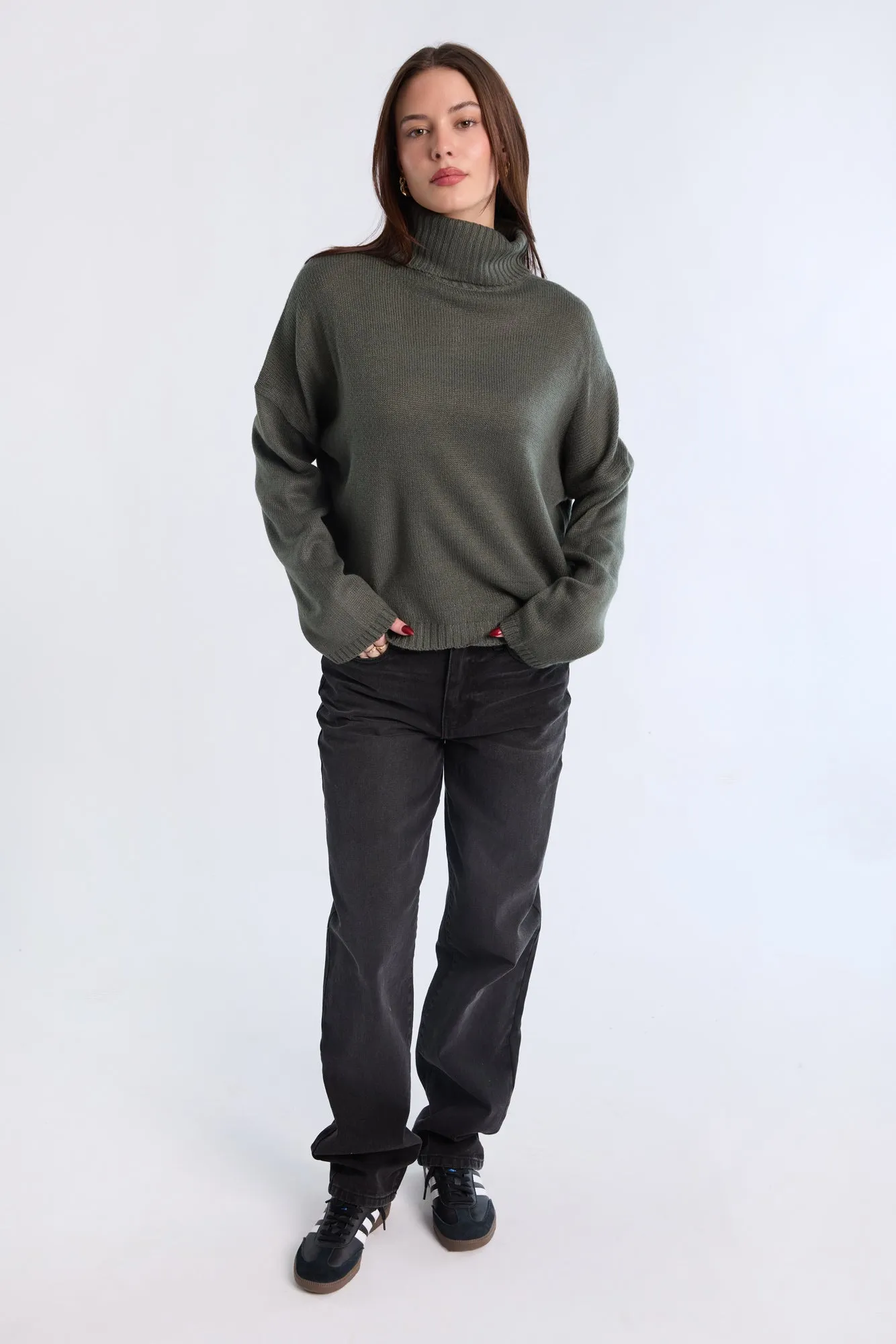 Relaxed Turtleneck Sweater
