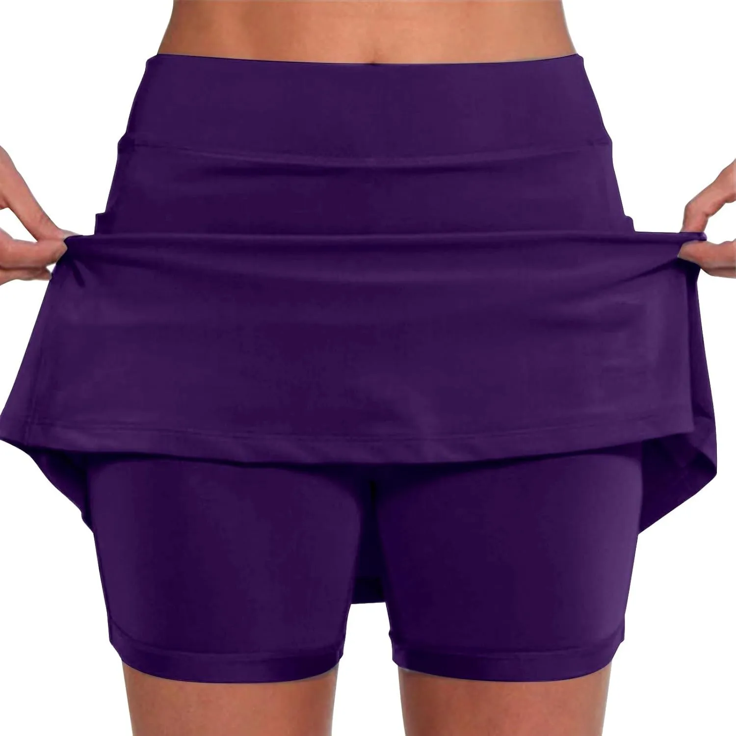 Skorts for Woman 2025 Summer with Pockets Casual Soft Breathable Tennis Golf Skirts Plus Size Pants Running Outfits